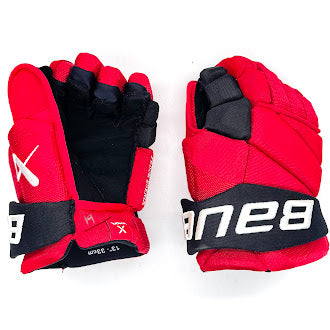 Bauer Vapor Hyperlite - Gant d'occasion NHL Pro Stock - Hurricanes de la Caroline (rouge/noir) n° 2